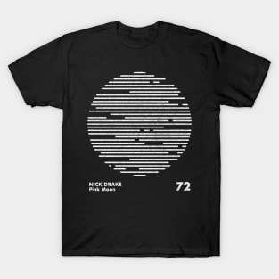 Nick Drake / Pink Moon / Minimalist Artwork Design T-Shirt